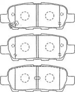 Комплект тормозных колодок (AISIN: B2N064)